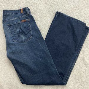 7 For All Mankind “A” Pocket Bootcut Jeans Womens 32x34